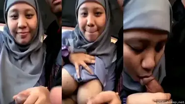Jilboobs Selingkuh Nyepong Kontol Sampe Kecrot di Kerudung